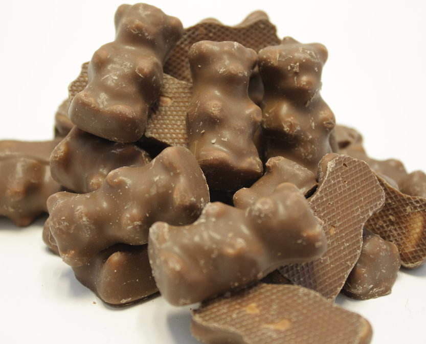 Skum Bamser M. Chokolade - 1 kg.